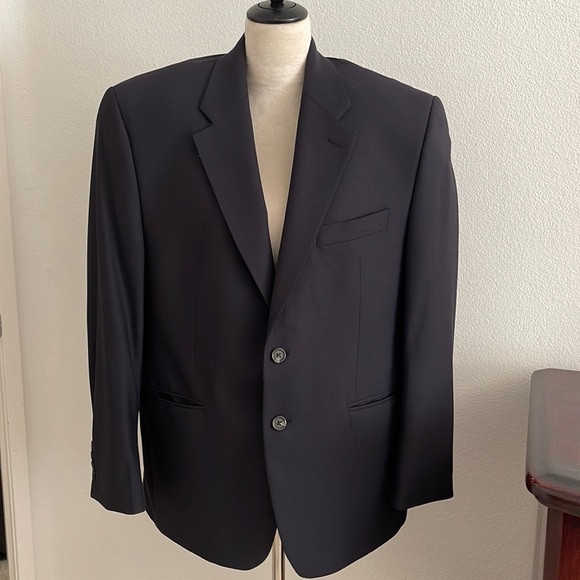 Ralph Lauren Chaps blk mens blazer jacket excellent condition - Picture 1 of 11